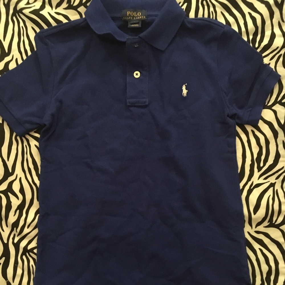 RARE NEW Ralph Lauren Polo ROYAL BLUE shirt boy 6